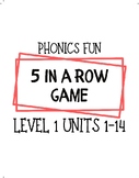 Phonics Fun - Level 1 - 5 in a row