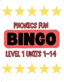 Phonics Fun - Level 1 - Bingo Game - Units 1-14