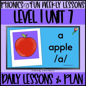 Preview of Phonics Fun Level 1 Unit 7 | 3 Weeks | Daily Lessons
