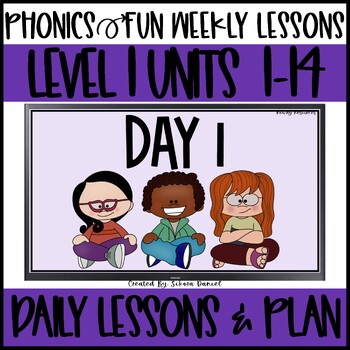 Preview of Phonics Fun Level 1 Units 1-14 |  Complete Bundle