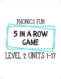 Phonics Fun - Level 2 - 5 in a row game