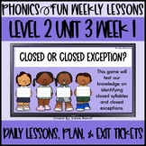 Phonics Fun Level 2 Unit 3 | 1 Week | Daily Lessons