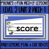 Phonics Fun Level 2 | Unit 8 Week 1 | Daily Lessons