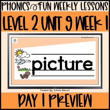 Preview of Phonics Fun Level 2 | Unit 9 Week 1 Day 1 | Freebie