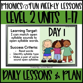 Preview of Phonics Fun Level 2 Units 1-17 |  Complete Bundle