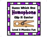 Phonics Fun - Level 3 - Guess Which One Game - Homophones