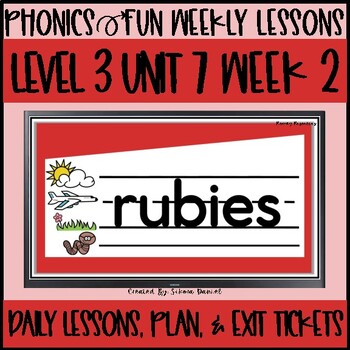 Preview of Phonics Fun Level 3 | Unit 7 Week 2 | Daily Lessons