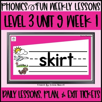 Preview of Phonics Fun Level 3 | Unit 9 Week 1 | Daily Lessons