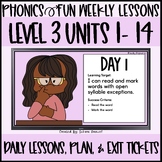 Phonics Fun Level 3 Units 1-14 |  Complete Bundle