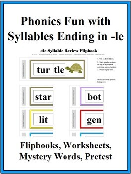 Preview of Phonics Fun with Syllables Ending in -le (ple, tle, ble, etc.)