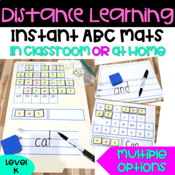 Preview of FUN Phonics Magnetic Board | ABC MATS | Distance Learning Printable | K