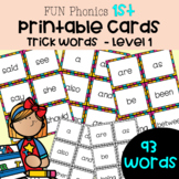 FUN Phonics | TRICK WORDS | Sight Words | Level 1 1st grad