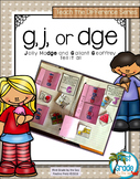 Phonics G, J, or _dge? Activities that Teach the Difference