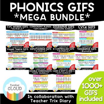 Preview of Phonics GIFS Mega Bundle