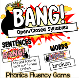 Phonics Game.(2 syllable Open-Closed Syllable words) Scien