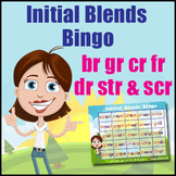 Initial Blends Game - Bingo - {br, gr, cr, fr, dr, str & scr)