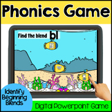Phonics Games: Beginning Consonant Blends Submarine Digital Game