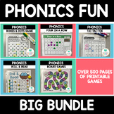 Phonics Games Bundle for CVC Words, Blends, Short, Long, a
