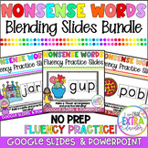 Nonsense Words Fluency Bundle | Blending Slides No Prep | 