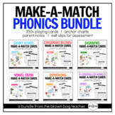 Phonics Games: Make-A-Match Cards (Short Vowels, R-control