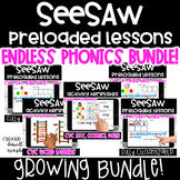 Phonics Games | SeeSaw Activities GROWING BUNDLE | CVC Words