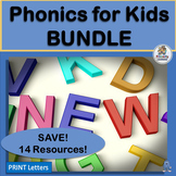 Phonics Games and Activities for Kids BUNDLE aligns with t