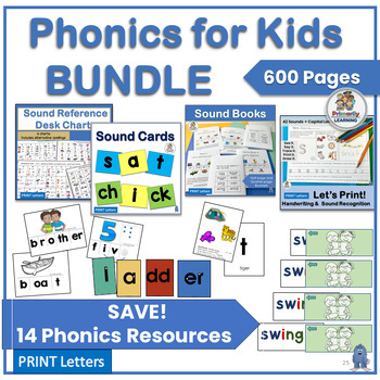 Preview of Phonics Games and Activities BUNDLE - Science of Reading - K-2 Phonics Work