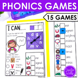 Kindergarten Phonics Games Beginning Sounds, Blends, Digra