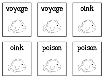 Phonics Go Fish - oi & oy diphthongs by Andrea Robinson | TpT