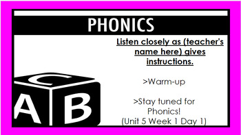 Preview of Phonics Grade 3: Unit 5 Week 1 & 2