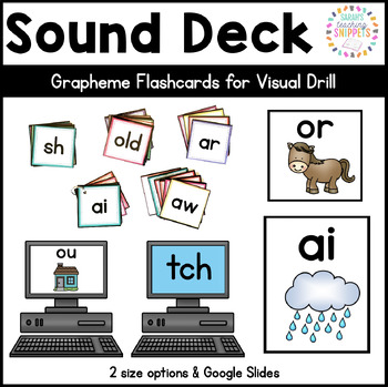 Preview of Phonics Grapheme Flashcard Deck