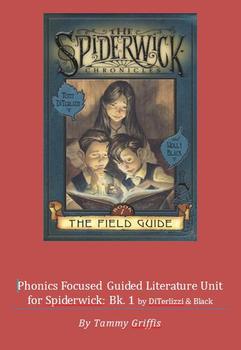 Preview of Phonics Guided Literature Unit for Spiderwick Book 1