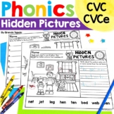Phonics Hidden Pictures: CVC and CVCe I Spy pages Kinderga
