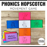 Phonics Hopscotch for Floor Games and Centers with Short V