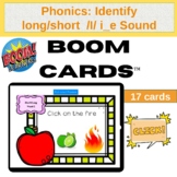 Phonics: Identify long/short  /I/ i_e Sound Boom Cards! FREE