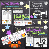 Phonics Initial and Final Consonant Blends word lists, wor