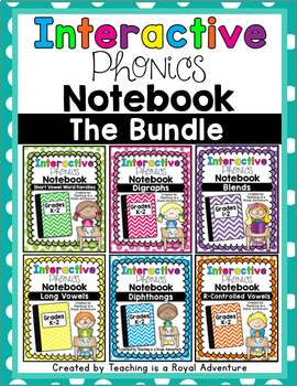 Preview of Phonics Interactive Notebook: The Bundle (All Year)