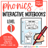 Phonics Interactive Notebooks - Level 1 | Print and Digita