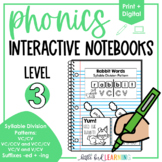 Phonics Interactive Notebooks - Level 3 | Print and Digita