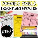 Phonics Intervention BUNDLE: Lessons & Practice for Grades