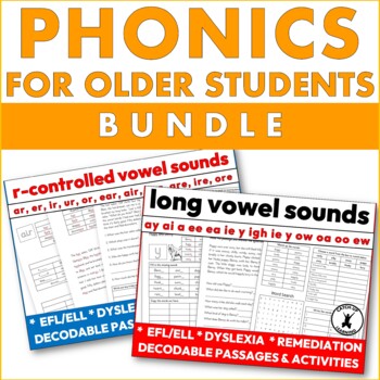 Preview of Phonics Decodable Reading Passages Intervention Older Students ELLs Dyslexia