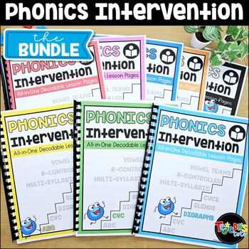 Preview of Phonics Intervention Decodable Passages Small Group Reading Intervention BUNDLE