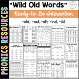 Phonics Intervention Pack: "Wild Old Words"