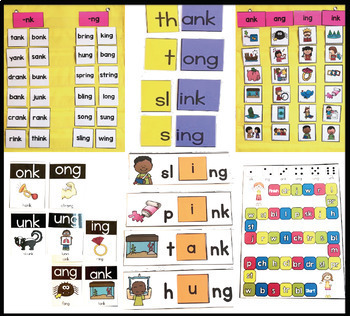 Phonics Intervention Pack: -ng and -nk words by Sarah Paul | TpT