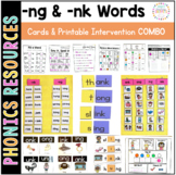 -ng and -nk Phonics Cards and Printables COMBO