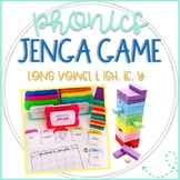 Phonics Jenga Games Language Arts for Long Vowel i, igh, ie, y