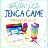 Phonics Jenga Games Language Arts for Long Vowel Pairs ai, ay