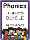 First Grade Phonics: Jeopardy Bundle