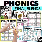 Phonics Lesson Plans, Games, and Activities for Final Blends