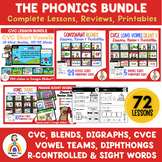 The Phonics Bundle: Complete Lessons, Worksheets & Review 